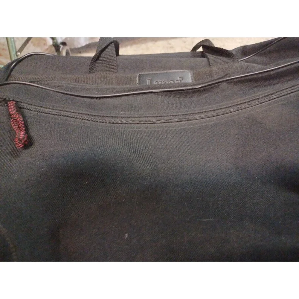 Vintage Softside Messenger/Laptop Bag with Shoulder Strap Black
